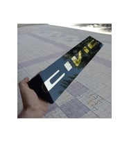 Civic Dekor Plakalık - Pleksi 1 Ad. - 52 x 11 cm - Tüm Araçlara Uyumlu