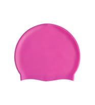 Çocuk Ve Yetişkin Bonesi Ince Ve Hafif Esnek Silikon Bone Yüzücü Bonesi (Pembe)
