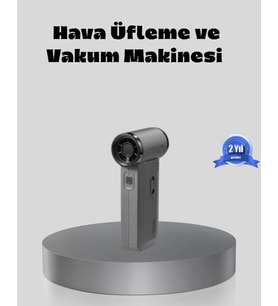 Şarjlı 130000 RPM Hava Üflemeli ve Vakumlu Araç Ev Temizlik Makinesi