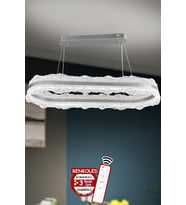 Modern 3 Renk Işıklı Sarkıt Led Avize, Salon ve Mutfak Dekoru