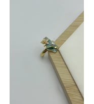 Çelik Gold Renkli Çiçekli Ayarlanabilir Yüzük - 25yzk222
