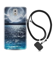 Samsung Note 3 4 5 8 9 20 Ultra 10 Lite Kılıf Boyun Askılı Silikon Great Moon 1301