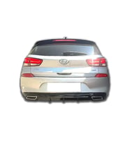 Hyundai i30 Difüzör Parlak Siyah Difizör Plastik 2017 ve üzeri