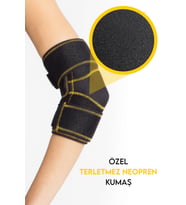 MORSA CYBERG® Neopren Dirseklik Tenisçi Dirsekliği STANDART BEDEN (Siyah)