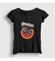Presmono Kadın Siyah Vengeance Judas Priest T-Shirt 88917tt