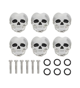 Gümüş Krom Kuru Kafa Gitar Akort Burgu Kulakçığı Başlığı (6'lı Set)