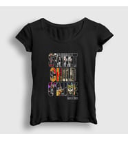 Presmono Kadın Siyah Sweet Child Guns N' Roses T-Shirt 57100tt
