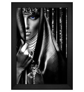 Hayvanlar Temalı Kanvas Tablo 50 x 70 cm Siyah Çerçeve