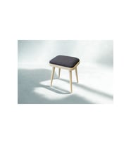 Porto İkili Tabure Sedef Krem Antrasit (33 x 46 x 40 cm)