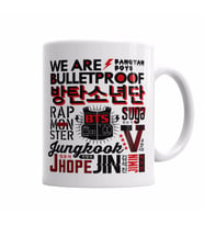 BTS Collage Kupa Bardak Porselen