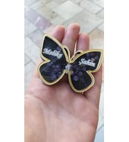 Kelebek Magnet Sonsuzluk Magneti -  Magnet Nikah Şekeri - Nişan Şekeri - Söz Şekeri - Düğün Magnet - Nişan Magnet - Söz Magnet - Yenidoğan Magnet - Doğum Magnet - Yaş Magnet 7cm