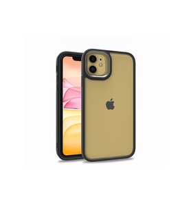 Apple iPhone 11 Uyumlu Kılıf Zore Flora Kapak (Siyah)