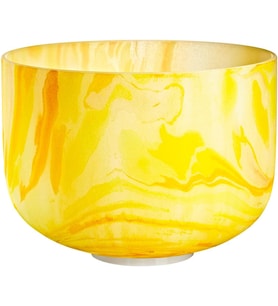 Meinl Sonic Energy 10" Marble Crystal Singing Bowl (E4, Yellow, 432 Hz, Solarplexus Chakra)