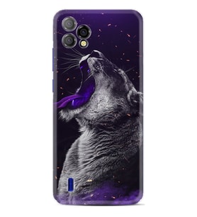 Reeder P13 Blue Plus 2022 Kılıf Silikon Desen Özel Seri Purple Leopar 1750