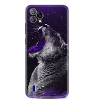 Reeder P13 Blue Plus 2022 Kılıf Silikon Desen Özel Seri Purple Leopar 1750