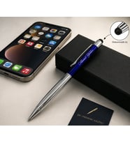 Kişiye Özel İsim Yazılı Metal 2’si 1 Arada Dokunmatik + Tükenmez Kalem – Şık Hediye Kutulu, Premium Tasarım