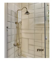 FKN Victoria Mix Borulu Altın Banyo Bataryası