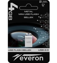 Everon 4gb Metal Usb Mini Flash Bellek (Gri)