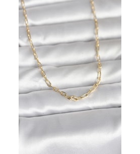 Mey İthalat® CM 14K Renk Ataç Zincir Model 50 cm Kadın Kolye
