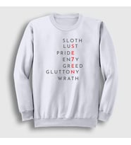 Presmono Unisex Beyaz Sins Movie Seven Se7en Sweatshirt 539988tt (Beyaz)