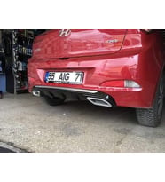 Hyundai İ20 Uyumlu Egzoz Görünüm Difüzör (Plastik) (Karışık)