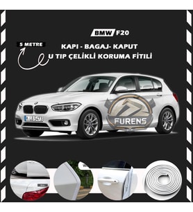 Bmw F20 Oto Araç Kapı Koruma Fitili 5metre Parlak Beyaz Renk