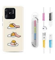 Xiaomi Poco X3 Pro M4 Pro X4 Pro C40 10C Kılıf Kablo Koruma Spiral Silikon Sweety Egg 1322