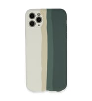Apple İphone 11 Pro Kılıf Ebruli Lansman Silikon - Beyaz-gri