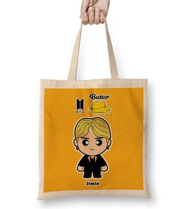 Bts Jimin Butter Version in Minime Style Bez Çanta Uzun Saplı