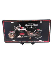 Dekoratif Metal Plaka Custom Rides Harley Davidson California (Karışık)