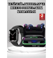 Ucuz Kaliteli Kulaklıklı Saat Seti Bluetooth Bağlantılı Akıllı Saat Kulaklık
