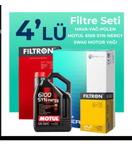 Filtron Fiat Punto Evo 1.4 Benzinli Filtre Bakım Seti Motul Motor Yağlı (2008-2015) 4 Lü