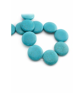 Turkuaz Sıkma Oval Kesim 30mm Dizi