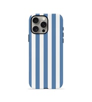 iPhone 15 Pro Max Vorian Çift Katmanlı Kılıf Blue Marina Stripe
