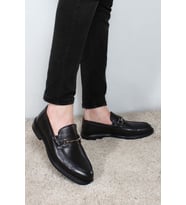 FAST STEP Hakiki Deri Erkek Casual Ayakkabı 630MA309 (Siyah)