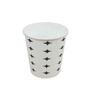 6.5  Oz Karton Bardak 50 Adet Dayanıklı (Beyaz-İndigo)