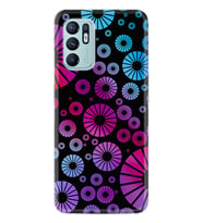 Oppo Reno 6 Kılıf Silikon Desen Özel Seri Daireler 1751