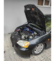 Honda Civic Vtec2 Kaput Amortisörü SETİ 550MM 200N (Siyah)