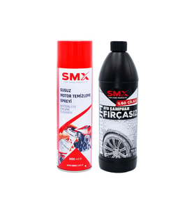 Premium %60 Cilalı Fırçasız Oto Şampuanı 750 ml+ Susuz Motor Temizleme Spreyi 500 Ml