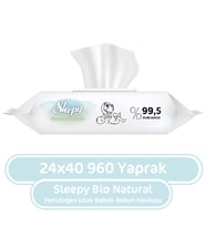 Sleepy Bio Natural Yenidoğan Islak Mendil 40x24 960 Yaprak