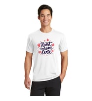 Erkek Kısa Kol Tişört Bisiklet Yaka Anneler Günü'ne Özel Baskılı T-Shirt - Beyaz