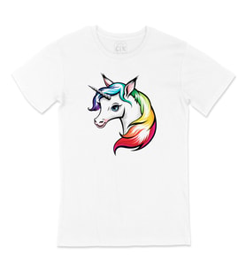 Renkli Unicorn Tişört