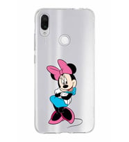 Xiaomi Redmi Note 7 Uyumlu Kapak Minnie Mouse Tasarımlı Şeffaf Silikon Kılıf