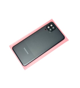 Tkgz Samsung Galaxy A12 Kasa Arka Pil Batarya Kapağı SİYAH