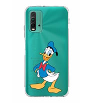Xiaomi Redmi 9T  Kamera Korumalı Kapak Donald Duck Tasarımlı Şeffaf  Kılıf