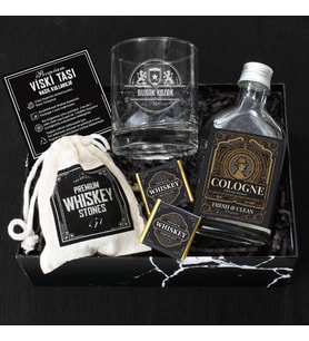 Tasarım Viski Bardağı ve Kolonya Whiskey Set