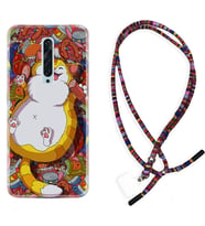 Oppo Reno 2Z 4 Lite 4 Pro 5 6 7 A31 Kılıf Boyun Asklı Rasta Silikon Tombul Kedi 1739