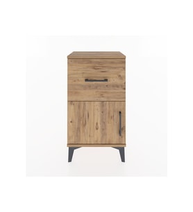 Arges Komodin Tek Raflı Tek Çekmeceli Tek Kapaklı 44x30x80 Çam-Çam