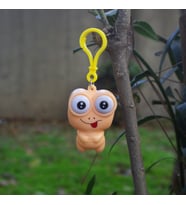 Anahtarlık Sevimli Emoji Göz Anahtarlık Pembe