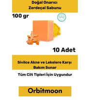 Özel Üretim Doğal El Yüz Saç Vücut Güzel Koku Leke Karşıtı Orijinal Zerdeçal Ekstraktı Sabun 10 Adet